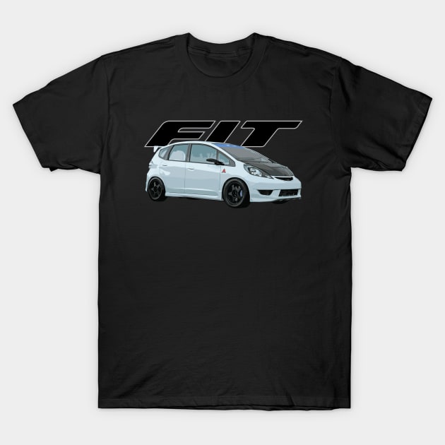 jdm jazz fit ge8 spoon sports hatchback T-Shirt by cowtown_cowboy